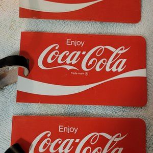 3 Coke Cola Vintage Luggage Tags
